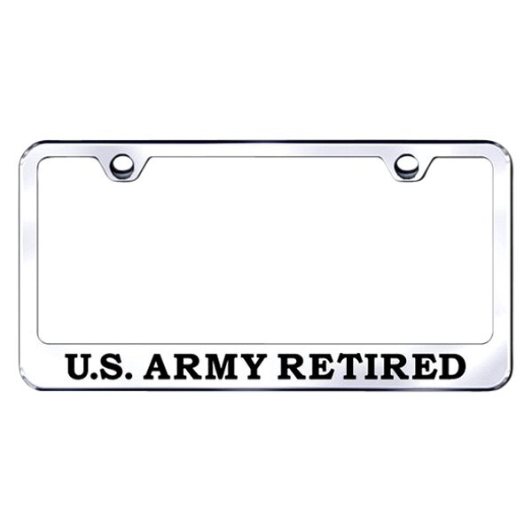 United States Army Be All You Can Be Chome Metal License Plate Frame Tag Holder