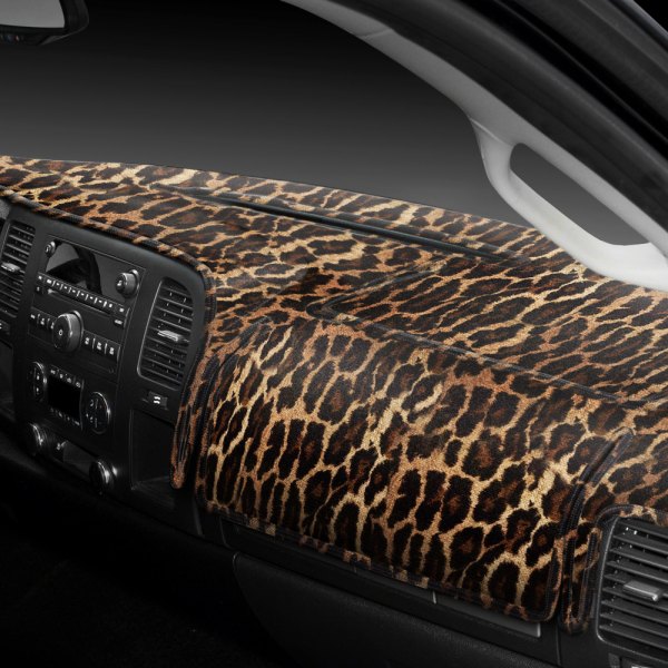Coverking® - Designer Velour Leopard Custom Dash Cover