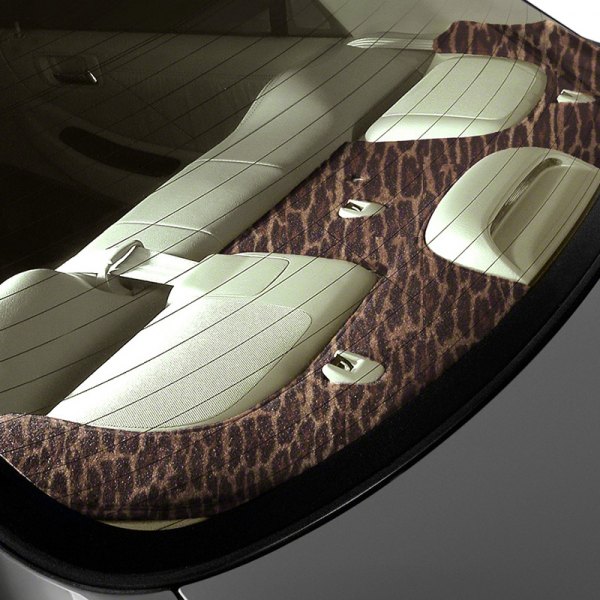 Coverking® - Designer Velour Leopard Custom Rear Deck Cover