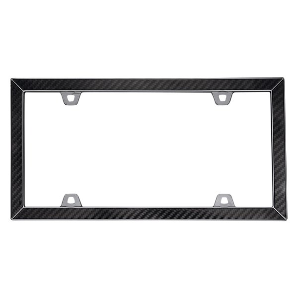 Cruiser® - Carbon Fiber II Style Carbon Fiber / Black License Plate Frame