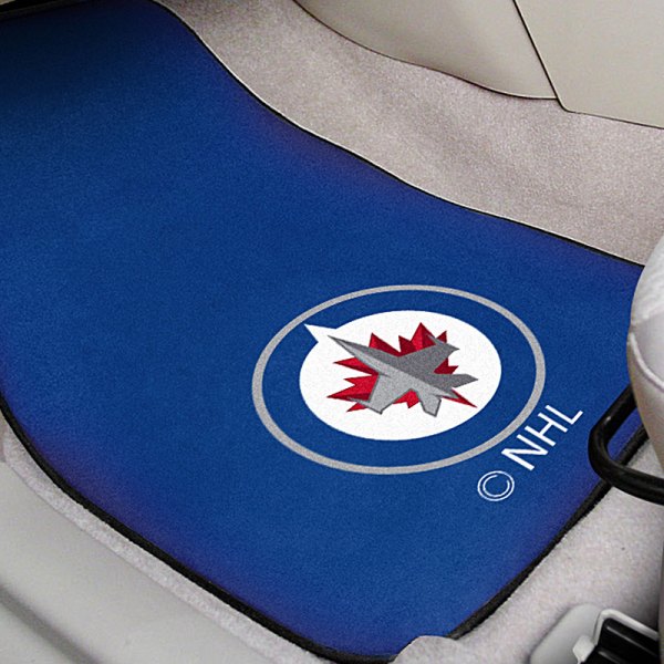 Fanmats 10518 Winnipeg Jets 1st Row Blue Carpet Floor Mats With