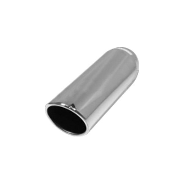 3/" inlet Stainless bolt on rolled round angle cut Exhaust tailpipe Tip 12/" long