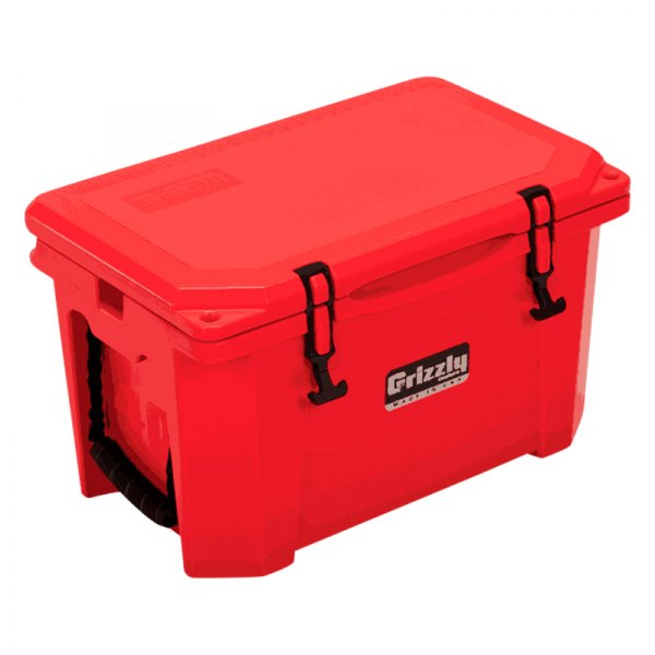 Grizzly Coolers® 400017 - 40 qts. Red Hard-Sided Cooler - RECREATIONiD.com