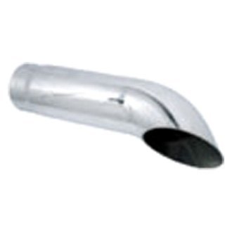 Stainless Steel Polished Exhaust Tip Turn Down 2.5/" Inlet 2.75/" Outlet  12/" Long