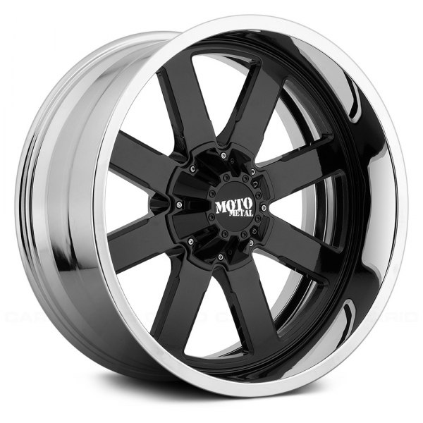 MOTO METAL® MO200 Wheels Gloss Black Center with Chrome