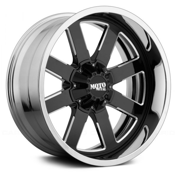MOTO METAL® MO200 Wheels Gloss Black Milled Center with
