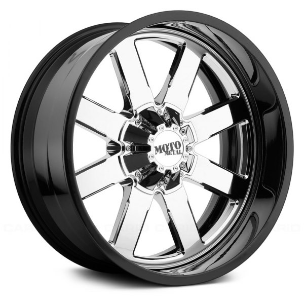 MOTO METAL® MO200 Wheels Chrome Center with Black and