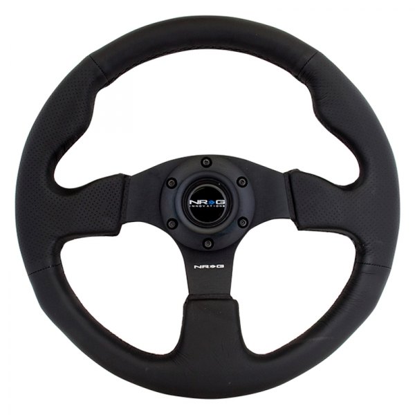 NRG Innovations® - 3-Spoke Race Style Reinforced Steering Wheel
