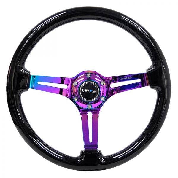 NRG Innovations® - 3-Spoke Reinforced Wood Steering Wheel