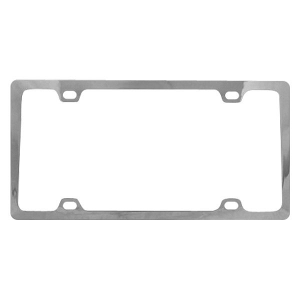 Pilot® - 4-Hole Mount Slim Chrome License Plate Frame