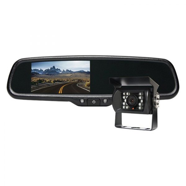 Rear View Safety® RVS-770718 - Rear View Mirror with Built-in 4.3