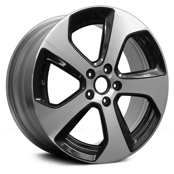 Replace® ALY69980U45N - 18x7.5 5 Twisted-Spoke Machined and Black Alloy ...