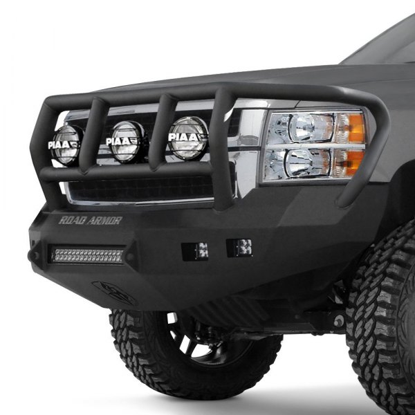 Road Armor® - Stealth Series Full Width Front HD Black Powder Coat Bumper