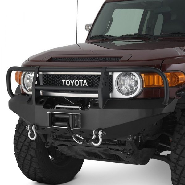 Warrior 3530 Full Width Black Front Winch Hd Bumper With Grille