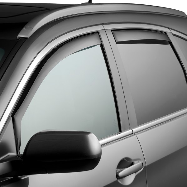 Dark Smoke WeatherTech Custom Fit Front /& Rear Side Window Deflectors for Honda CR-V