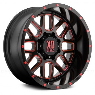 Xd Series Xd820 Grenade Satin Black Milled With Red Clear Coat