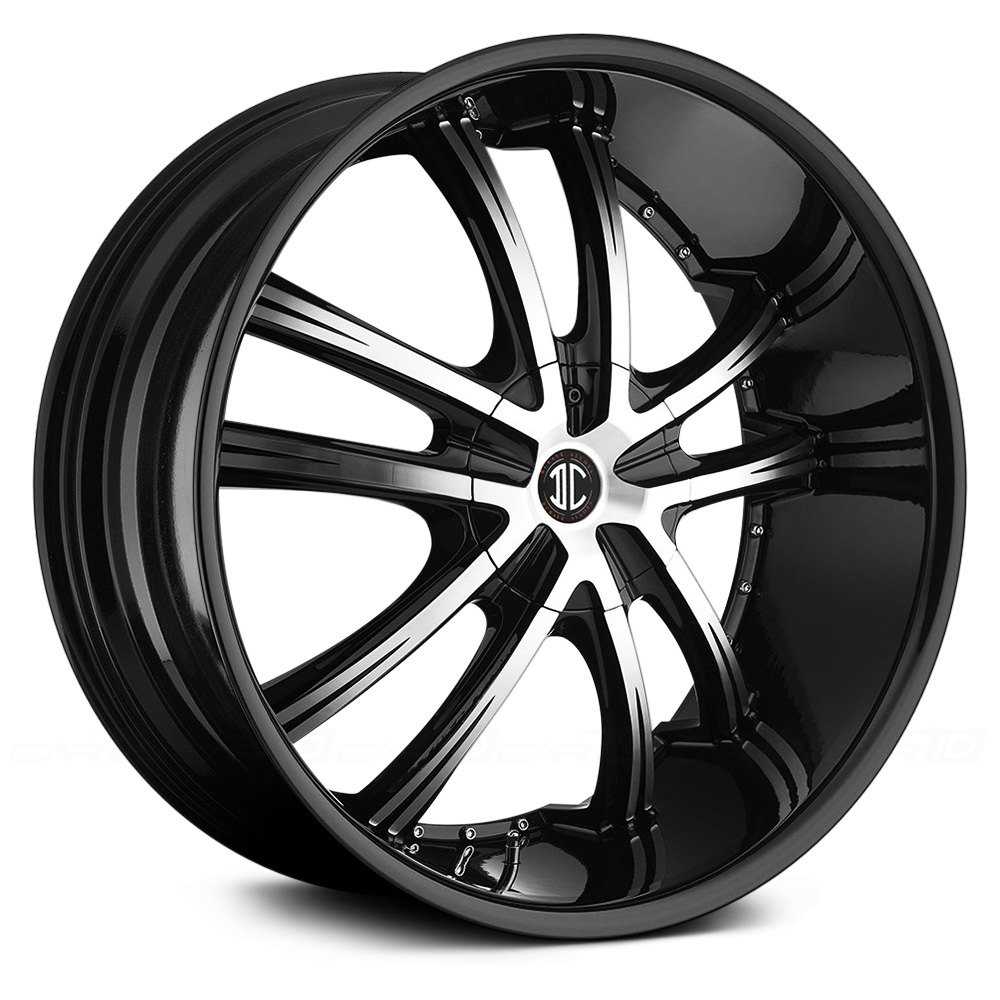 2 CRAVE® NO.24 Wheels Gloss Black with Machined Face Rims