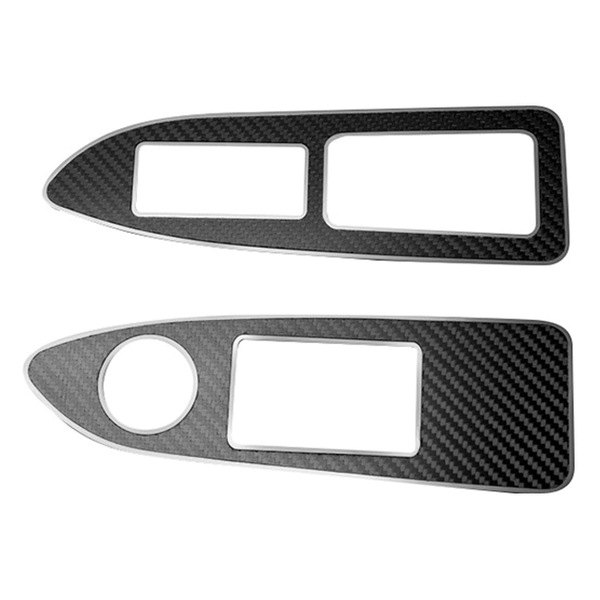 Stainless//Brushed Door Arm Control Trim 2p for 2008-2014 Dodge Challenger SRT8