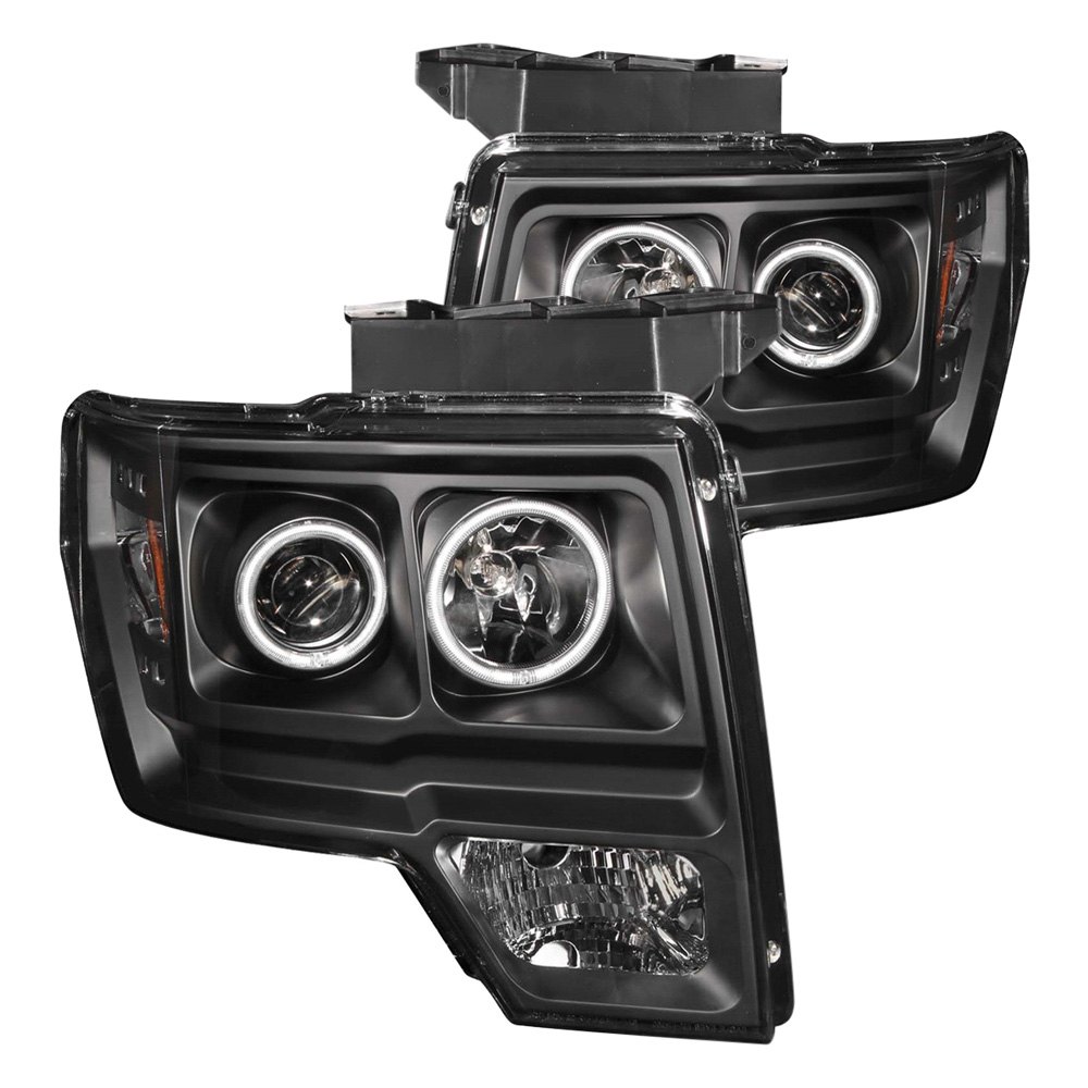 Ford f150 black projector ccfl halo headlights #9