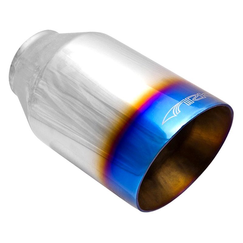 ARK Performance® TIP037 - 304 SS Resonated Dual Layer Round Angle Cut