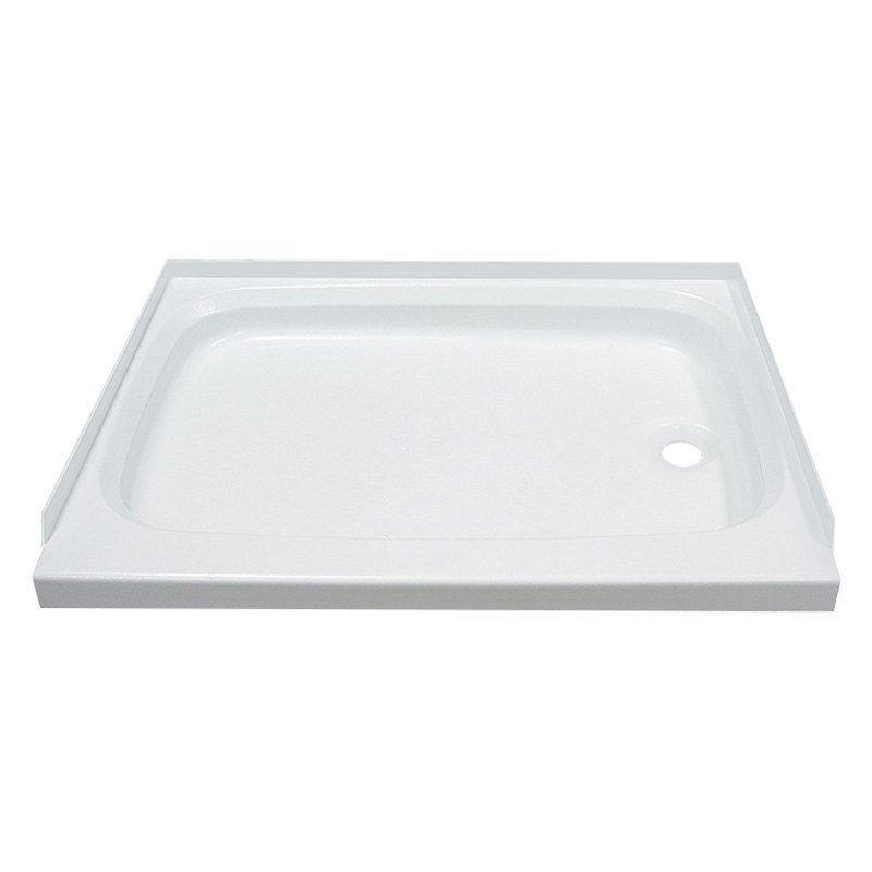Better Bath White Plastic Rectangular Shower Pan w Right Drain 36"L x 24"W | eBay 24 X 36 Shower Pan Center Drain