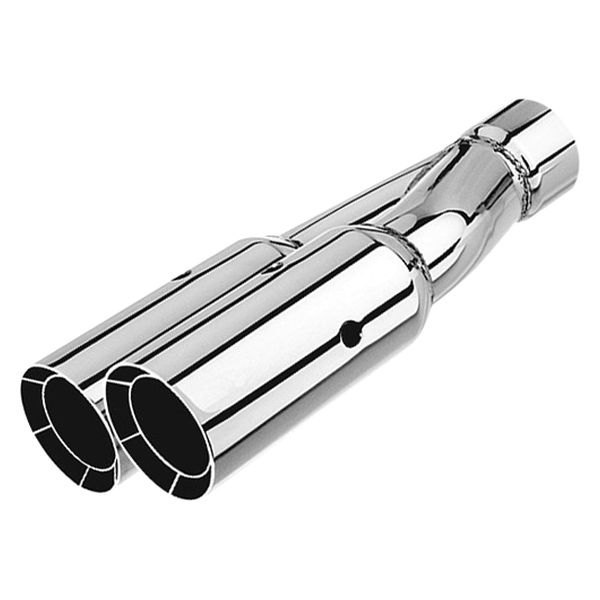 Borla® - Stainless Steel Round Intercooled Straight Cut Dual Polished