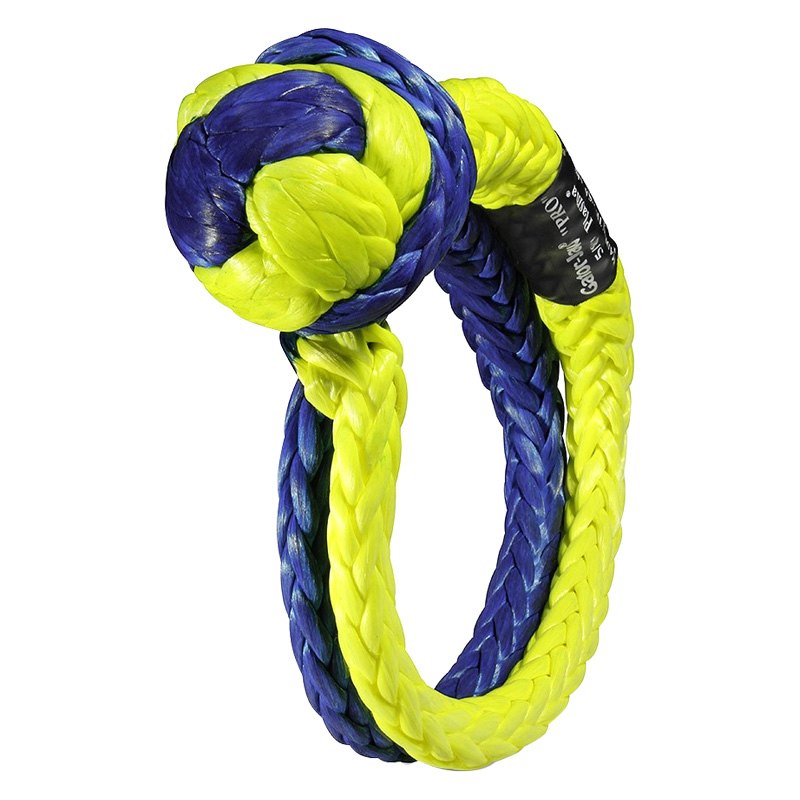 Gator-Jaw 176745PRO Synthetic Soft Shackle 52,300LB Breaking Strength Blue & Yellow 
