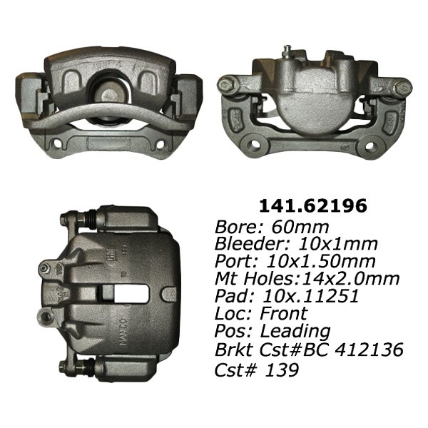 For Chevy Malibu Limited 16 Brake Caliper Remanufactured Semi-Loaded Front | eBay
