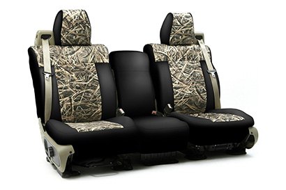 Coverking® - Custom Camouflage Seat Cover with Mossy Oak Shadow Grass Pattern with Black Sides