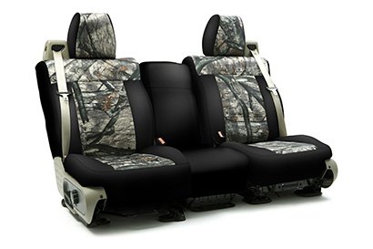 Coverking® - Custom Camouflage Seat Cover with Mossy Oak Treestand™ Pattern with Black Sides