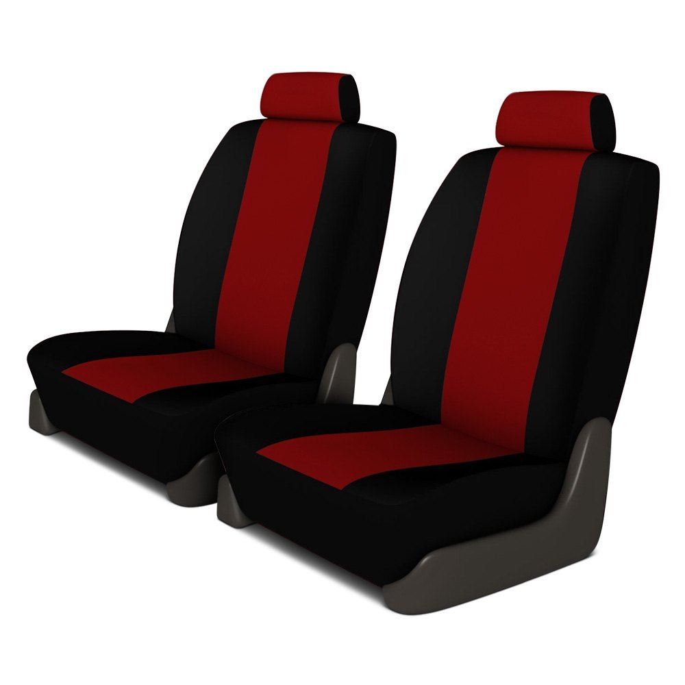 For Ford E-450 Super Duty 08 Neosupreme 1st Row Red w Black Custom Seat Seat Covers For Ford E450 Rv