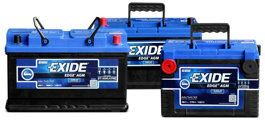 Exide® - Edge™ Flat Plate AGM Automotive Battery