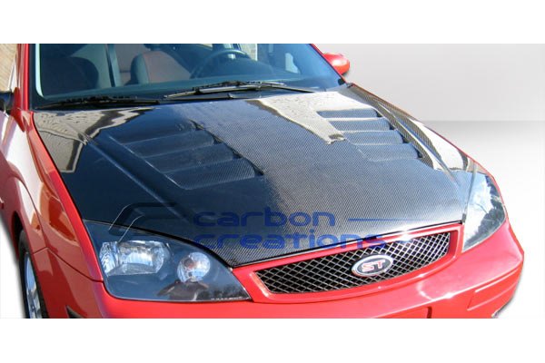 Carbon fiber focus ford hood #3