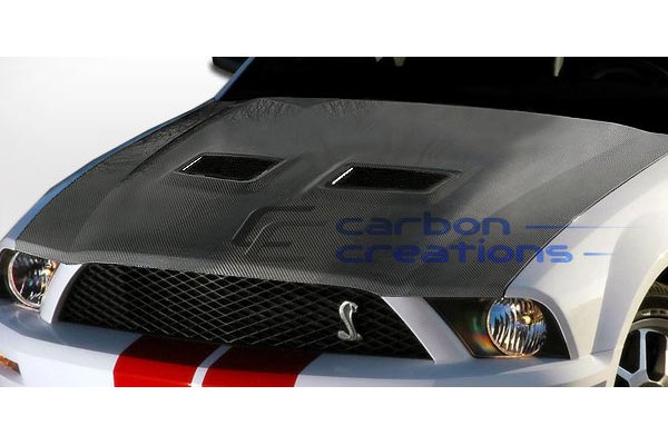 2007 Ford mustang carbon fiber hood #4
