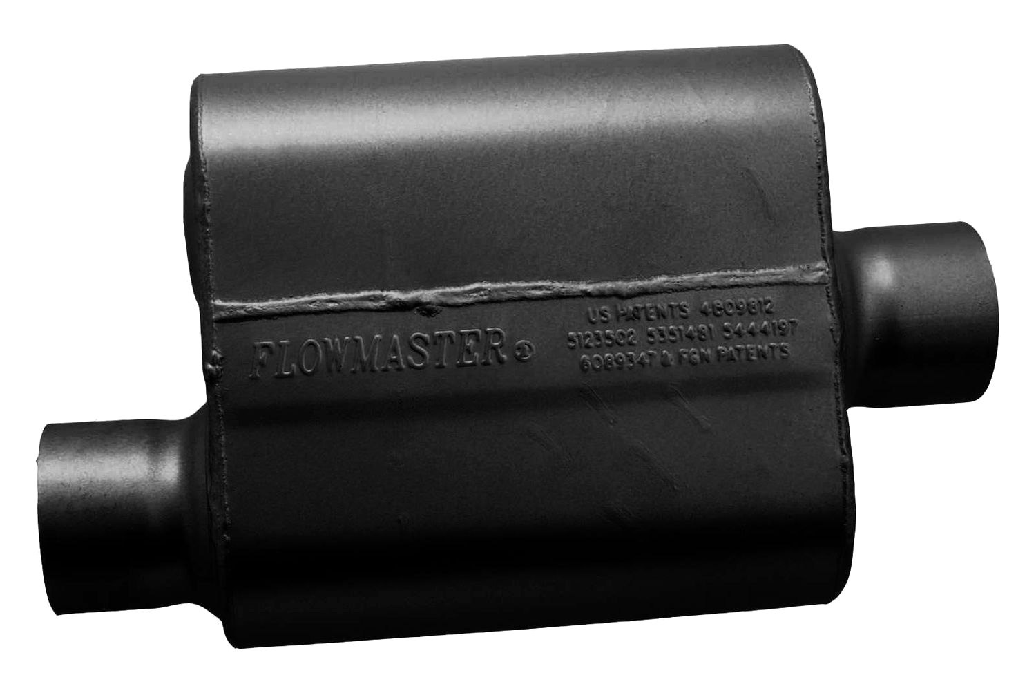 Single chamber flowmaster exhaust
