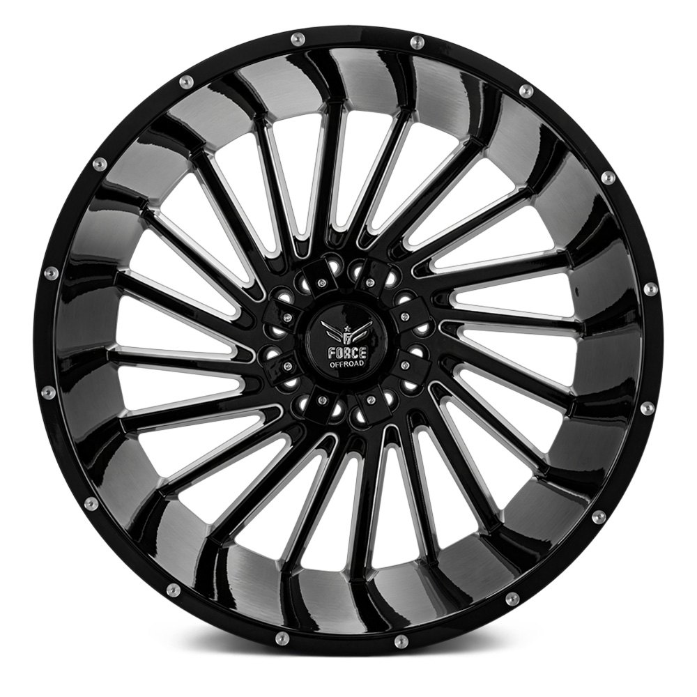Force Off-Road F38 Wheel 24x14 (-76, 8x170, 125.2) Black Single Rim | eBay