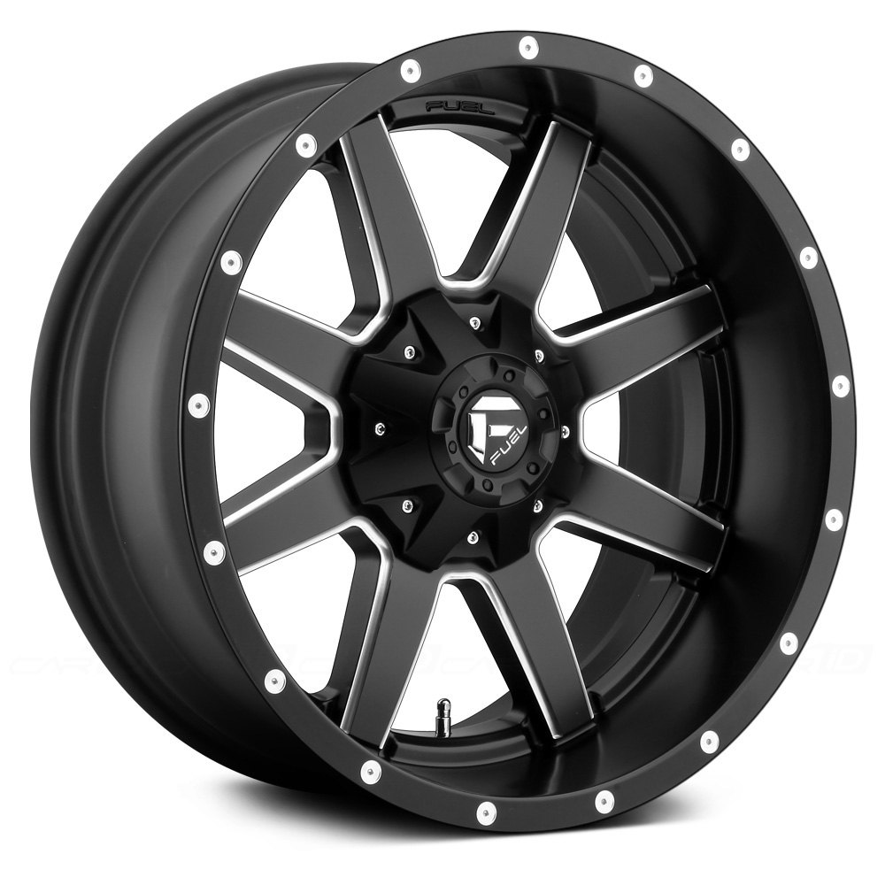 FUEL® D538 MAVERICK 1PC Wheels - Matte Black with Milled Accents Rims