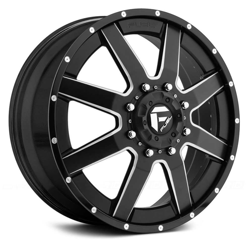 FUEL® D262 DUALLY MAVERICK 2PC Wheels - Black with Milled Accents Rims