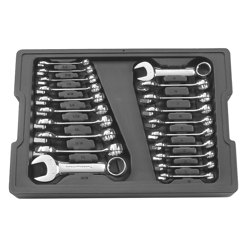 GearWrench® 81903 - 20 Piece SAE/Metric Stubby Combination Wrench Set