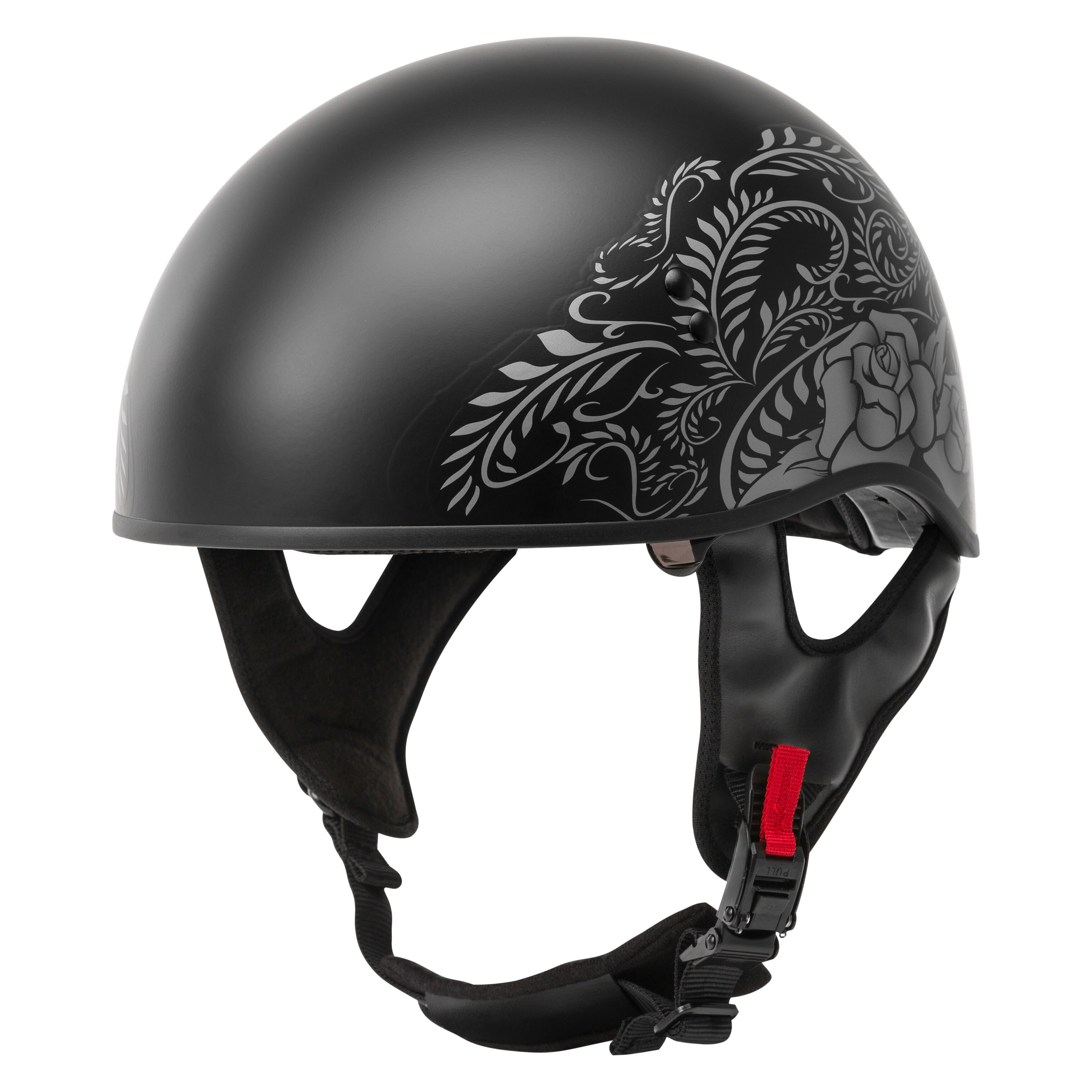 GMAX GM-65 Ritual Naked Half Helmet Matte Black - Walmart 