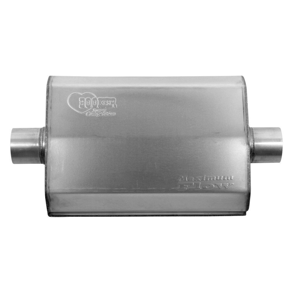 3/" Inlet 3/" Outlet Max Flow SS Performance Universal Muffler