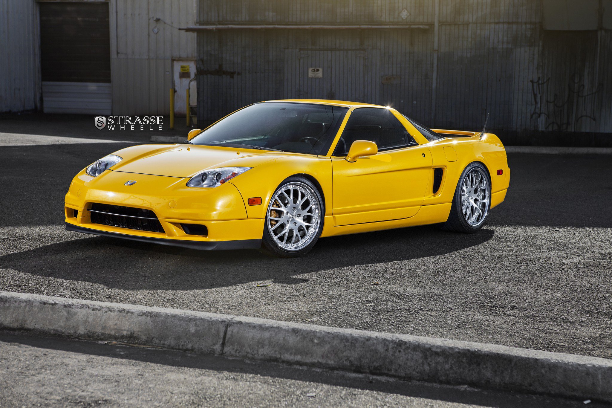 Yellow Acura NSX Get a Distinct Look with Chrome Strasse Rims — CARiD