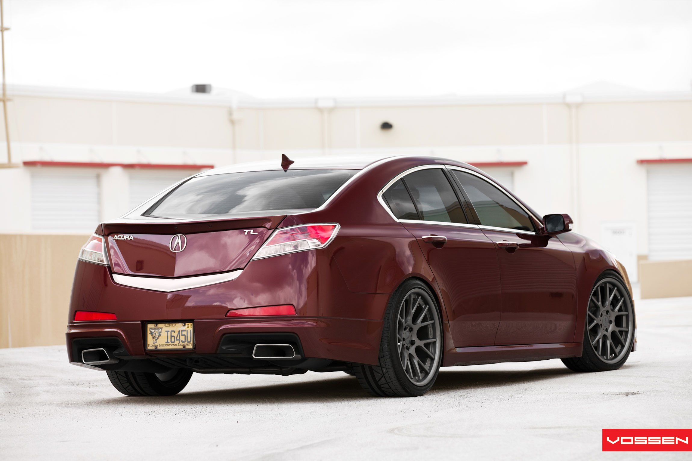 Red Acura TL Rear Spoiler - Photo by Vossen