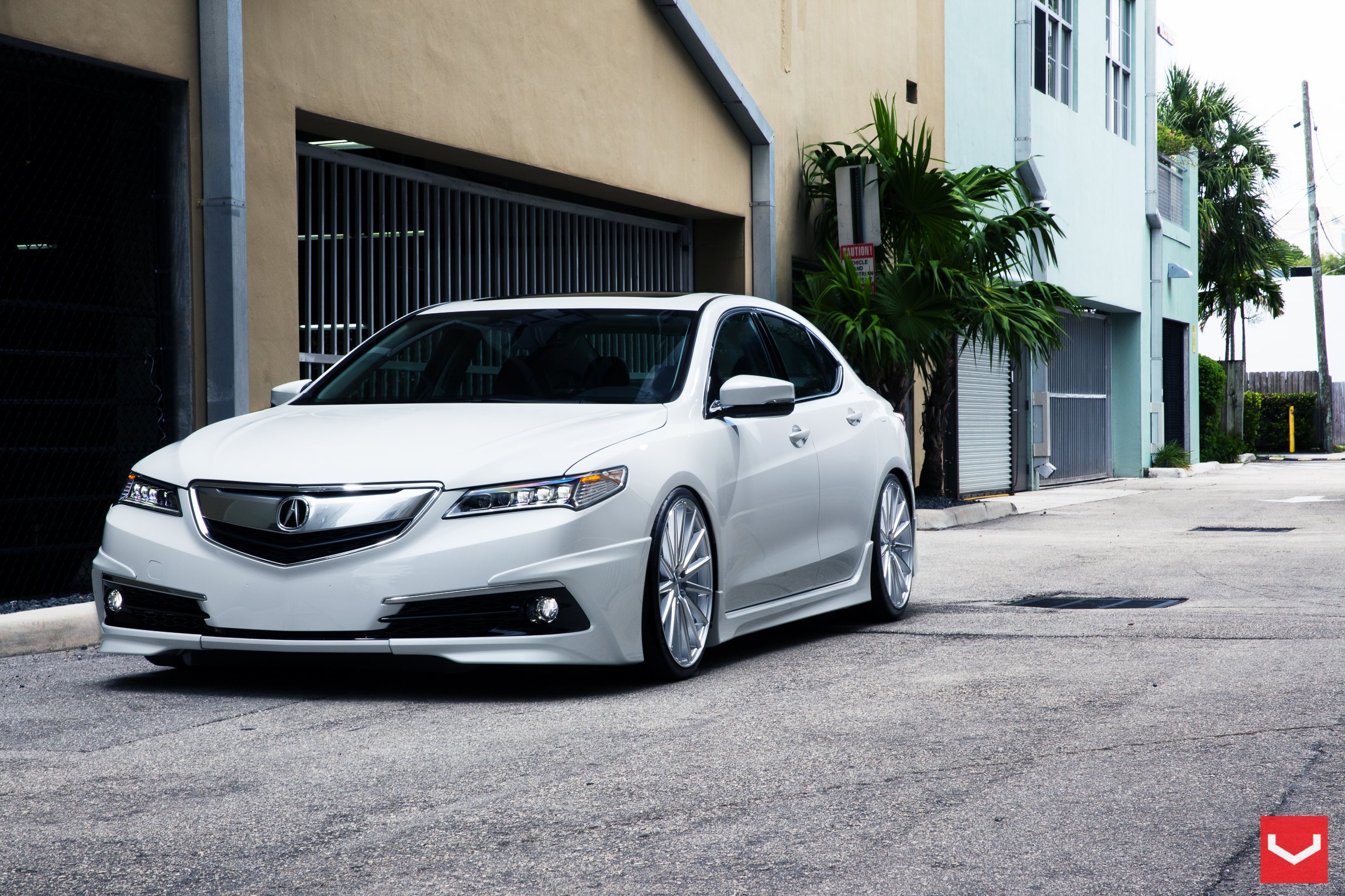 Aftermarket Headlights on Acura TLX - Photo by Vossen