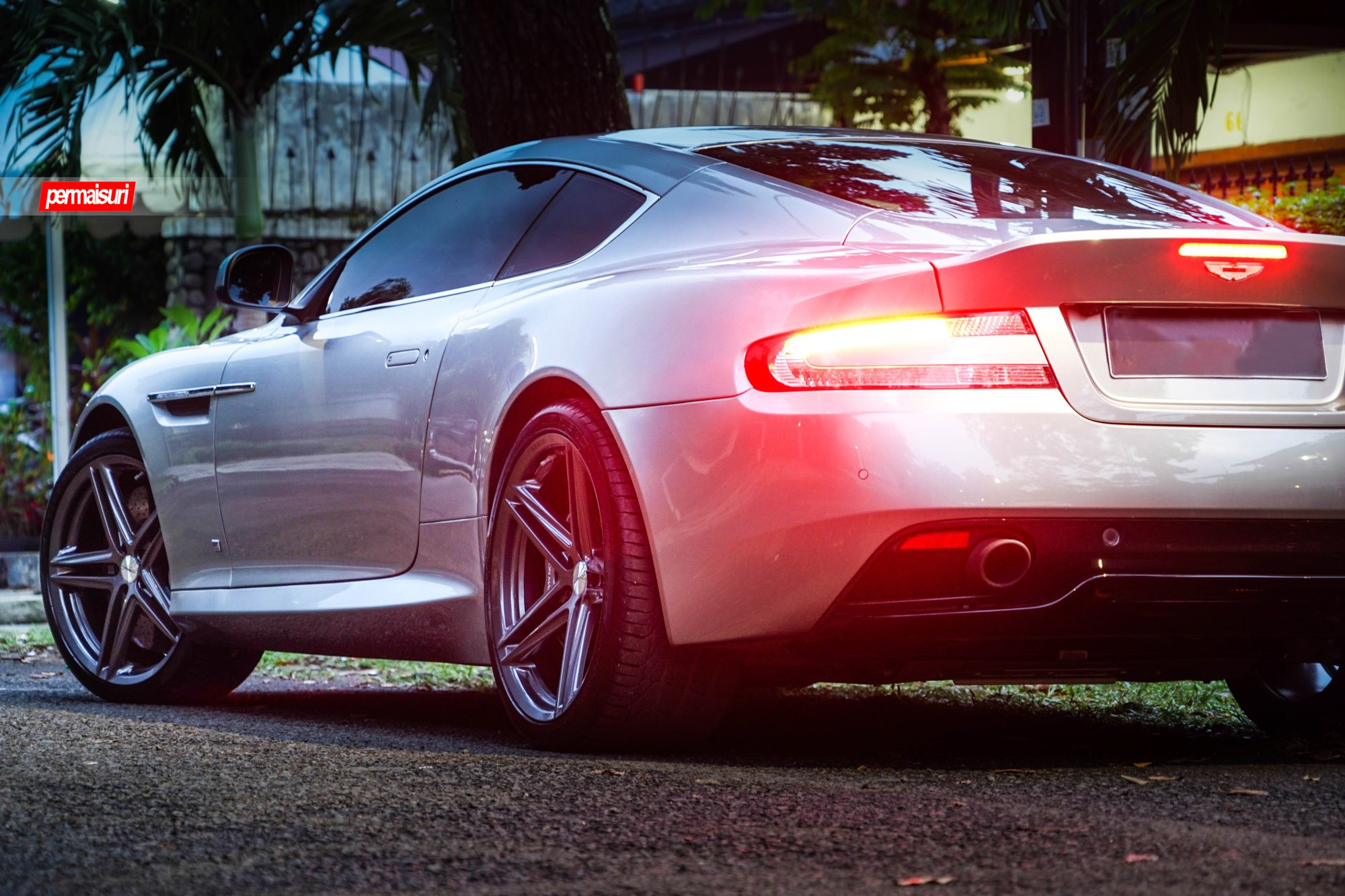 LED Taillights with DRL on Aston Martin - Photo by Vossen