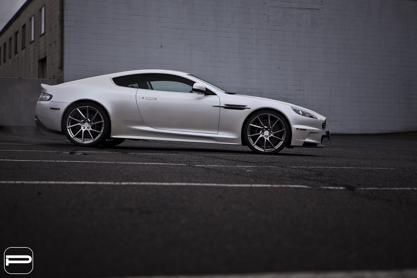 White Aston Martin DBS with Custom PUR Rims - Photo by PUR Wheels