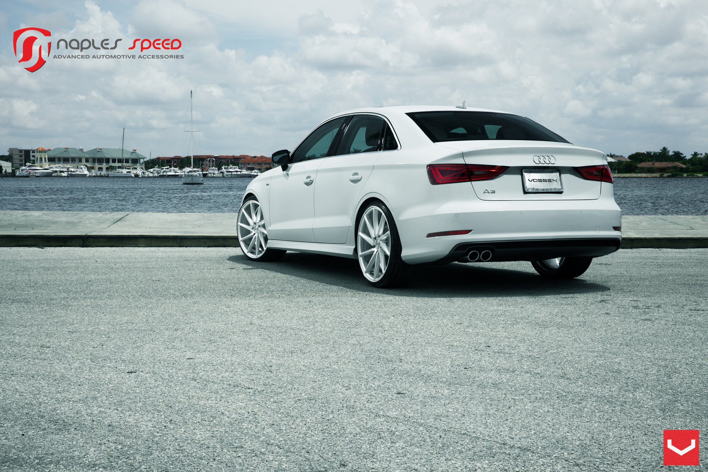 Audi A3 with Custom LED Taillights - Photo by Vossen
