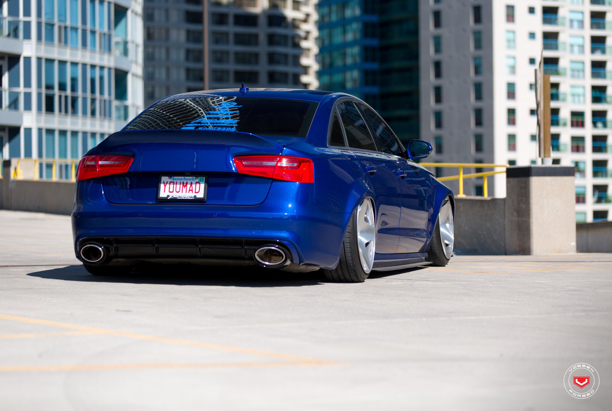 Audi A6 with Aftermarket Rear Diffuser - Photo by Vossen