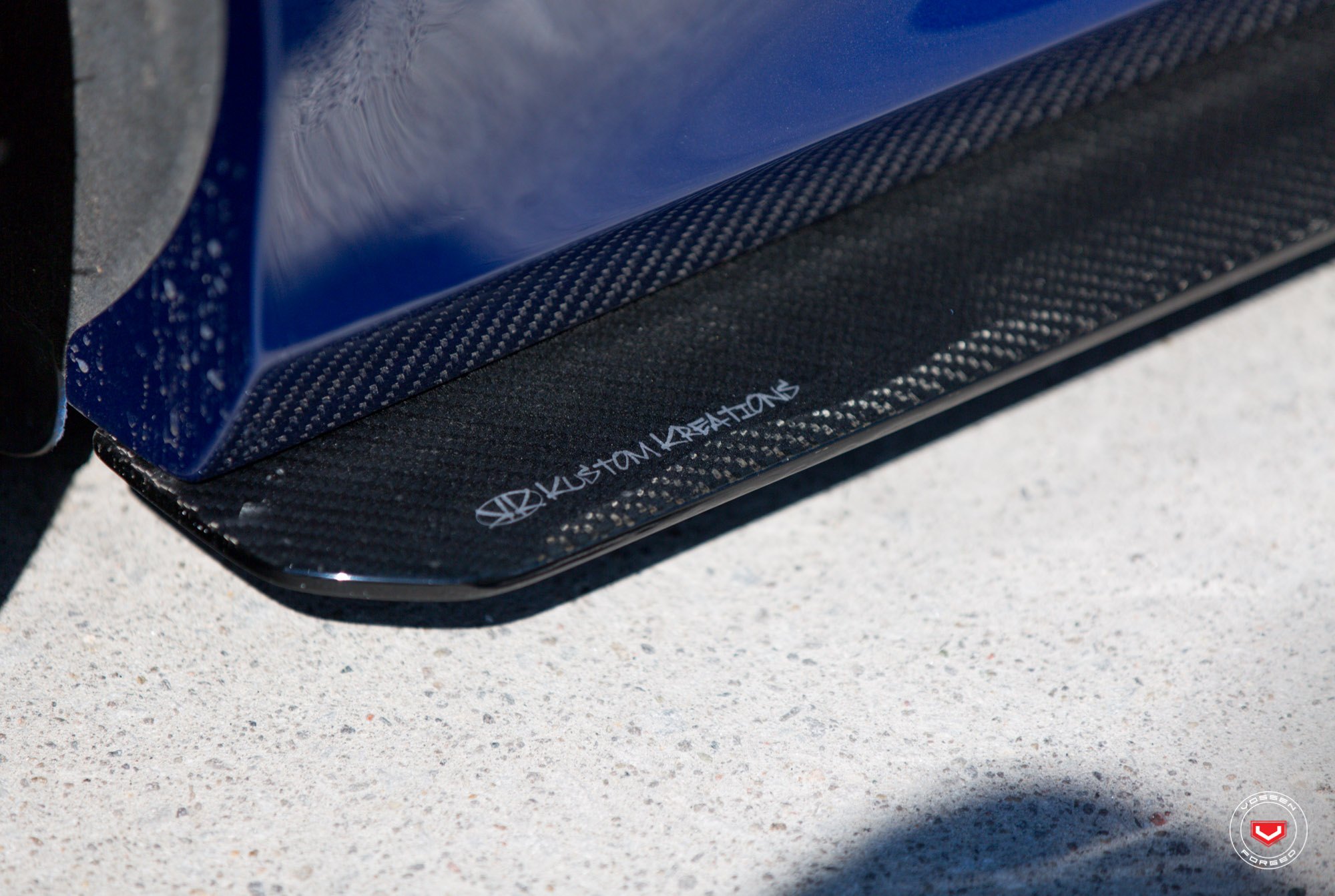 Carbon Fiber Front Lip on Audi A6 - Photo by Vossen