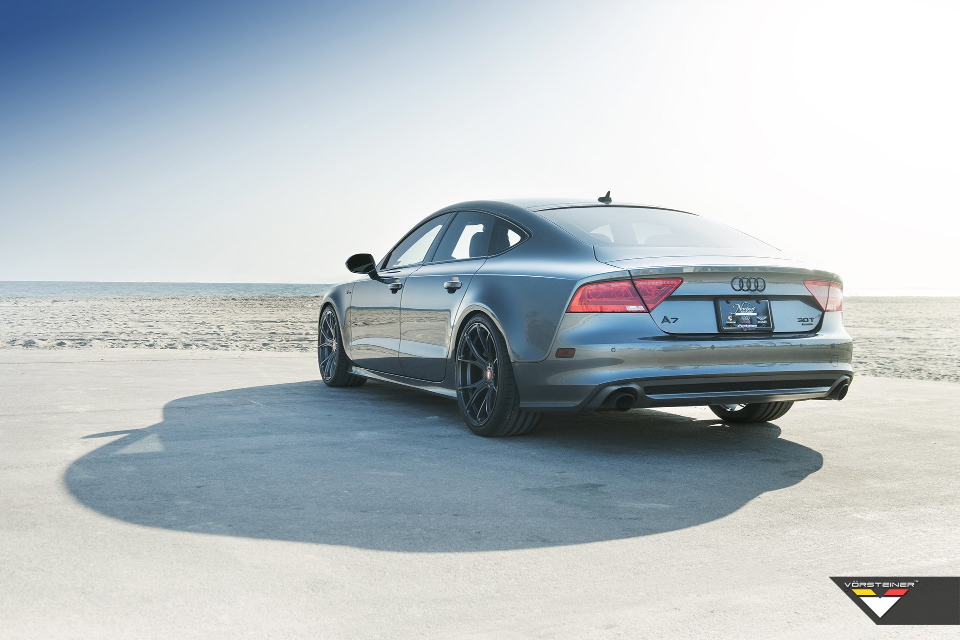 Custom Rear Diffuser on Gray Audi A7 3.0T - Photo by Vorstiner
